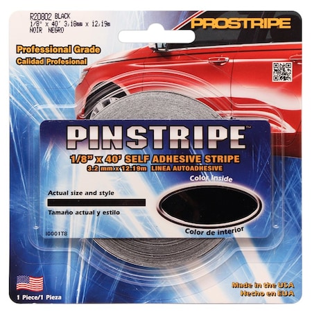 Prostripe 1/8inX40'BLACK R20802